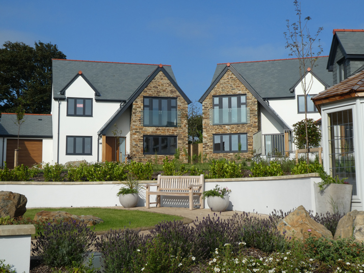 Camaret Gardens: 3 - 4 bedroom homes, many enjoying spectacular views over St. Ives Bay.